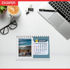 Travel Calendar 2026 Desk, World Destinations Table Calendar 2026, Seven Wonders of World Holiday Calendar, New Year Gift for Travel Lovers