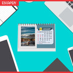 Travel Calendar 2026 Desk, World Destinations Table Calendar 2026, Seven Wonders of World Holiday Calendar, New Year Gift for Travel Lovers
