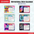 Good Things Motivational Desk Calendar 2026 with Quotes, A5 Size 8.5" x 5.75", New Year Calendar 2026, Table Calendar for Gifting, Cute Desk Accessory
