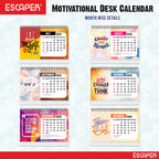 Good Things Motivational Desk Calendar 2026 with Quotes, A5 Size 8.5" x 5.75", New Year Calendar 2026, Table Calendar for Gifting, Cute Desk Accessory