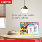 Good Things Motivational Desk Calendar 2026 with Quotes, A5 Size 8.5" x 5.75", New Year Calendar 2026, Table Calendar for Gifting, Cute Desk Accessory
