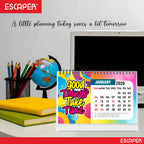 Good Things Motivational Desk Calendar 2026 with Quotes, A5 Size 8.5" x 5.75", New Year Calendar 2026, Table Calendar for Gifting, Cute Desk Accessory