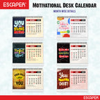 You Are Strong 2026 Motivational Desk Calendar with Quotes, A5 Size Desktop Calendar for Study, Office, Cute New Year Calendar & Inspirational Gift