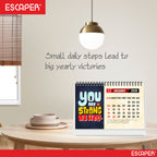 You Are Strong 2026 Motivational Desk Calendar with Quotes, A5 Size Desktop Calendar for Study, Office, Cute New Year Calendar & Inspirational Gift