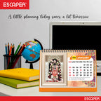 Hindu Gods & Goddess Religious Desk Calendar 2026, (A5 Size, 8.5" x 5.5") 12 Monthly Pages with Thick Paper Twin-Wire Binding Table Calendar 2026