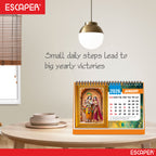Lord Krishna Table Calendar 2026, Radha Krishna Desk Calendar, A5 Size 8.5 x 5.5", Cute Table Top Calendar, Shri Krishna Calendar 2026, New Year Calendar for Office & Gifting