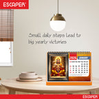 Hanuman Ji Desk Calendar 2026, A5 Size 8.5 x 5.75", Lord Hanuman Table Calendar 2026, Religious Hindu God Calendar, Table Top Calendar 2026