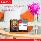 Hanuman Ji Desk Calendar 2026, A5 Size 8.5 x 5.75", Lord Hanuman Table Calendar 2026, Religious Hindu God Calendar, Table Top Calendar 2026