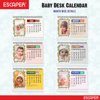 Cute Baby Desk Calendar 2026, A5 Size (8.5 x 5.75 inch), 2026 Table Calendar for Office Desk, Study and Home Table, Baby Boy and Girl Themes, New Year Gift for Women and Family