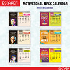 Inspirational Desk Calendar 2026, Motivational Table Calendar 2026, International Famous Personalities Photo Calendar 2026, New Year Gift