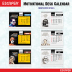 Inspirational Desk Calendar 2026, A5 Size Motivational Table Calendar 2026 with Quotes, New Year Gift for Home & Office