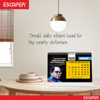 Inspirational Desk Calendar 2026, A5 Size Motivational Table Calendar 2026 with Quotes, New Year Gift for Home & Office