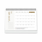 Pastel 2026 Desk Planner & Table Calendar, A5 Daily Calendar for Home, Office & Study, Track Tasks, Meetings, Notes & Deadlines, 2026 New Year Gift & Desk Organizer