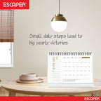 Pastel 2026 Desk Planner & Table Calendar, A5 Daily Calendar for Home, Office & Study, Track Tasks, Meetings, Notes & Deadlines, 2026 New Year Gift & Desk Organizer