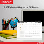 Pastel 2026 Desk Planner & Table Calendar, A5 Daily Calendar for Home, Office & Study, Track Tasks, Meetings, Notes & Deadlines, 2026 New Year Gift & Desk Organizer