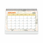 Floral 2026 Desk Planner & Table Calendar – A5 Daily Organiser for Home, Office & Study, Desk Calendar 2026 to Track Tasks, Notes, Meetings & Important Dates, New Year Gift