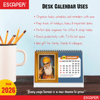 Sikh Calendar 2026 Desk, Sikhism Calendar 2026, Guru Nanak & Guru Govind Singh Photos, Sikh Guru Images, Religious Desk Calendar 2026