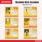 Premanand Ji Maharaj Desk Calendar 2026 – A5 Size, Devotional & Religious Table Calendar with Inspirational Quotes, Famous Indian Guru Photo Calendar, Premanand Ji Calendar 2026