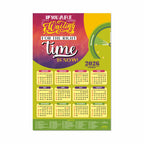 Motivational New Year Wall Calendar 2026 (45x30 cm) Laminated, 300 GSM Paper, Self Adhesive Back, Inspirational Quotes Wall Art For Home & Office Decor, Study Room