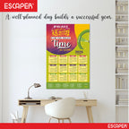 Motivational New Year Wall Calendar 2026 (45x30 cm) Laminated, 300 GSM Paper, Self Adhesive Back, Inspirational Quotes Wall Art For Home & Office Decor, Study Room