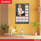 Lord Hanuman Wall Calendar 2026 hanging (45 x 30 cm), Bajrangbali hanging, Hanuman Ji, Religious, Hindu God Wall Calendar 2026, New Year Calendar