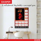Lord Hanuman Wall Calendar 2026 hanging (45 x 30 cm), Bajrangbali hanging Wall Calendar 2026, Hanuman Ji, Religious, Hindu, New Year Calendar 2026
