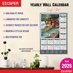 Lord Hanuman Wall Calendar 2026 hanging (45 x 30 cm), Bajrangbali hanging, Hanuman Ji Wall Calendar 2026, Religious, Hindu God, New Year Calendar 2026