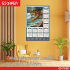 Lord Hanuman Wall Calendar 2026 hanging (45 x 30 cm), Bajrangbali hanging, Hanuman Ji Wall Calendar 2026, Religious, Hindu God, New Year Calendar 2026