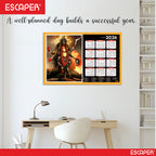 Goddess Kali Ma Wall Calendar 2026 hanging (45 x 30 cm), Religious Wall Calendar 2026, Kali Mata Photo For Home, Pooja Room, Wall Decor