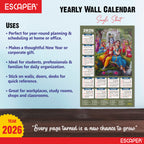 Shree Krishna Wall Calendar 2026 (45 x 30 cm) - Radha Krishna Wall Decor, Photo, Krishna Wall Calendar 2026, Religious
