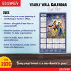 Shree Krishna Wall Calendar 2026 (45 x 30 cm) - Radha Krishna Wall Decor, Laddu Gopal Photo, Bal Krishna Wall Calendar 2026, Religious Bal Gopal Photo