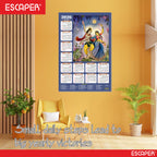 Shree Krishna Wall Calendar 2026 (45 x 30 cm) - Radha Krishna Wall Decor, Laddu Gopal Photo, Bal Krishna Wall Calendar 2026, Religious Bal Gopal Photo