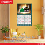 Muslim Wall Calendar 2026 hanging Decoration (45 x 30 cm), Islamic Wall Decor, Arabic Calligraphy, Allah Wall Calendar 2026, Muslim home decor items, New Year Calendar 2026