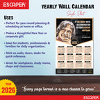 Dr. APJ Abdul Kalam Motivational Wall Calendar 2026 & Inspirational Quotes (12 x 18), Famous Quotes Wall Calendar 2026, Ideal for Room Decoration, Wall Art