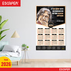 Dr. APJ Abdul Kalam Motivational Wall Calendar 2026 & Inspirational Quotes (12 x 18), Famous Quotes Wall Calendar 2026, Ideal for Room Decoration, Wall Art