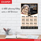 Dr. APJ Abdul Kalam Motivational Wall Calendar 2026 & Inspirational Quotes (12 x 18), Famous Quotes Wall Calendar 2026, Ideal for Room Decoration, Wall Art