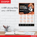 Swami Vivekanand Motivational Wall Calendar 2026 & Inspirational Quotes (12 x 18), Famous Quotes Wall Calendar 2026, Ideal for Room Decoration, Wall Art