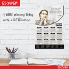 Sir Ratan Tata Motivational Wall Calendar 2026 & Inspirational Quotes (12 x 18), Famous Quotes Wall Calendar 2026, Ideal for Room Decoration, Wall Art
