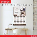 Bhim Rao Ambedkar Motivational Wall Calendar 2026 & Inspirational Quotes (12 x 18), Famous Quotes Wall Calendar 2026, Ideal for Room Decoration, Wall Art