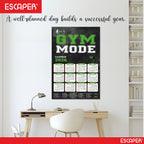 Gym Mode On Gym Wall Calendar 2026 hanging (12 x 18), Wall Calendar 2026 for Gym Motivation, Workout, Exercise, Bodybuilders, Fitness Center