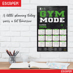 Gym Mode On Gym Wall Calendar 2026 hanging (12 x 18), Wall Calendar 2026 for Gym Motivation, Workout, Exercise, Bodybuilders, Fitness Center