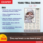 Cute Baby Wall Calendar 2026 for Pregnant Women (45 x 30 cm), Baby Pictures Photos hanging Wall Calendar 2026 for Room