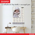Cute Baby Wall Calendar 2026 for Pregnant Women (45 x 30 cm), Baby Pictures Photos hanging Wall Calendar 2026 for Room