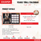 Gym Wall Calendar 2026 hanging (12 x 18), Wall Calendar 2026 for Gym Motivation, Workout, Exercise, Bodybuilders, Fitness Center