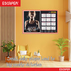 Gym Wall Calendar 2026 hanging (12 x 18), Wall Calendar 2026 for Gym Motivation, Workout, Exercise, Bodybuilders, Fitness Center