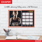 Gym Wall Calendar 2026 hanging (12 x 18), Wall Calendar 2026 for Gym Motivation, Workout, Exercise, Bodybuilders, Fitness Center