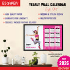 Zumba Wall Calendar 2026 hanging, (45 x 30 cm), Dance, Aerobics Wall Calendar 2026, New Year Calendar 2026, Dance Wall Decor Art, New Year Gift
