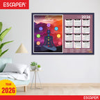 Seven Chakras Yoga Wall Calendar 2026 hanging Decoration (12 x 18), Meditation Wall Calendar 2026 hanging, Yogasana Charts, Asana Chart, Yoga Poses, Meditation Chakras