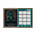 Buddha Yoga Wall Calendar 2026 hanging Decoration (12 x 18), Meditation Wall Calendar 2026 hanging, Yogasana Charts, Asana Chart, Yoga Poses, Meditation Chakras