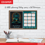 Buddha Yoga Wall Calendar 2026 hanging Decoration (12 x 18), Meditation Wall Calendar 2026 hanging, Yogasana Charts, Asana Chart, Yoga Poses, Meditation Chakras